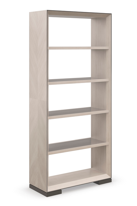 Bronze Glass Shelf Bookcase | Caracole High Rise | Oroa.com