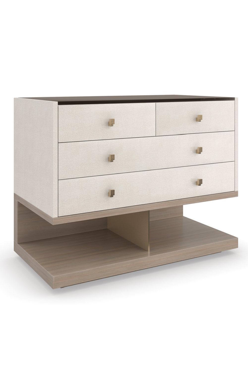 Modern Ivory Nightstand | Caracole Odyssey | Oroa.com