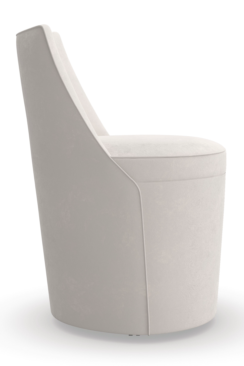 Microfiber Modern Dining Chair | Caracole Barrel Roll | Oroa.com