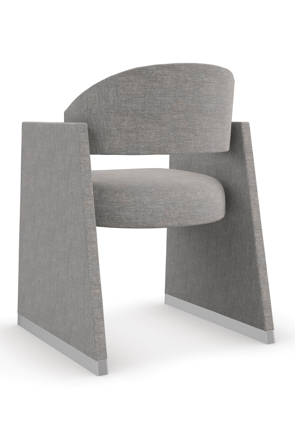 Gray Geometrical Dining Chair | Caracole Polish Off | Oroa.com