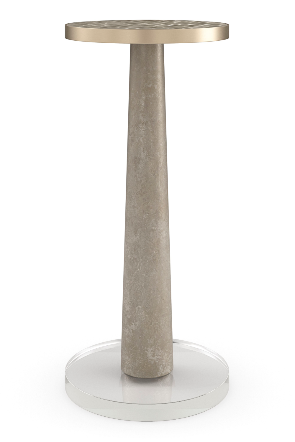 Wavy Glass Pedestal Side Table | Caracole Beyond | Oroa.com