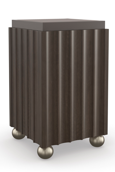 Brown Fluted Bar Table | Caracole Up To You | Oroa.com