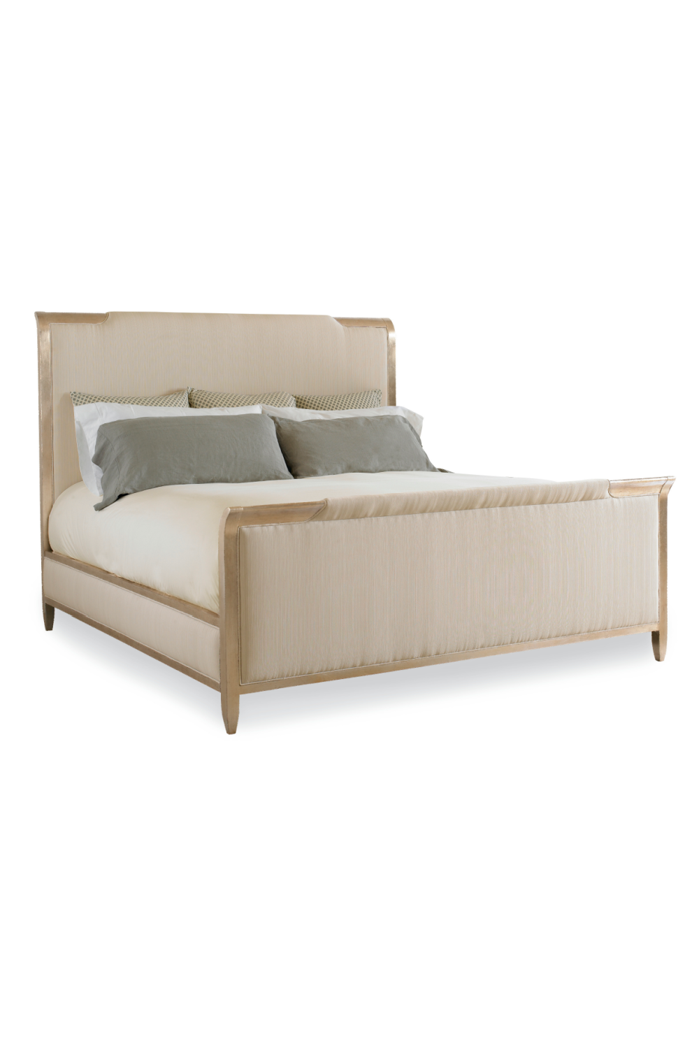 Off White Weave King Bed | Caracole Nite In Shining Armor  | Oroa.com