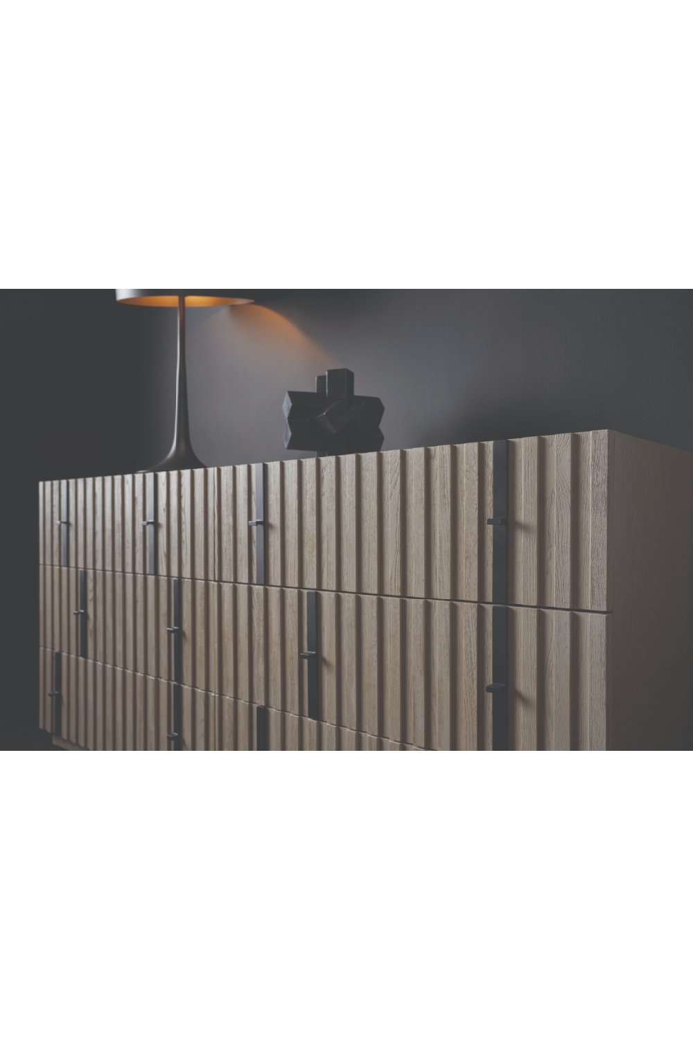 Taupe Slatted Modern Dresser | Caracole Clancy | Oroa.com