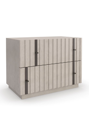 Oak Veneer Modern Nightstand | Caracole Clancy | Oroa.com