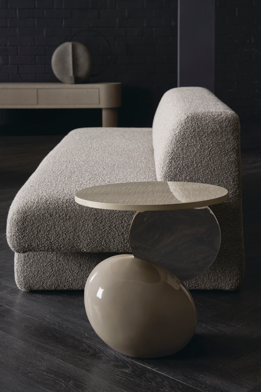 Gray Geometric Sofa | Caracole Nova | Oroa.com