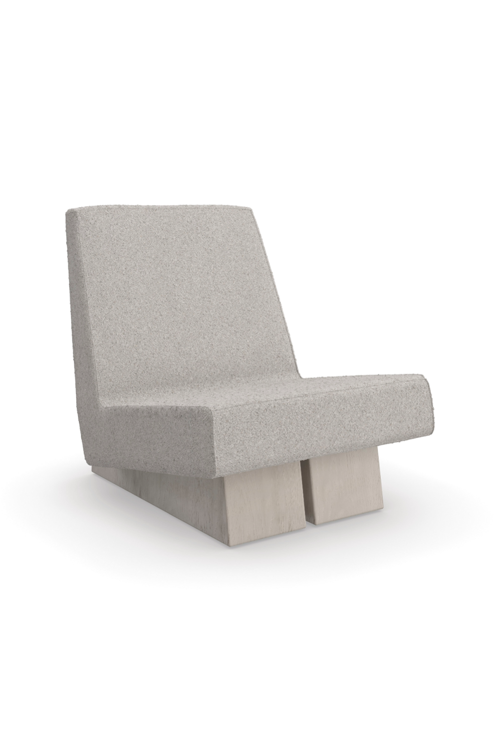 Gray Bouclé Modern Accent Chair | Caracole Indi | Oroa.com