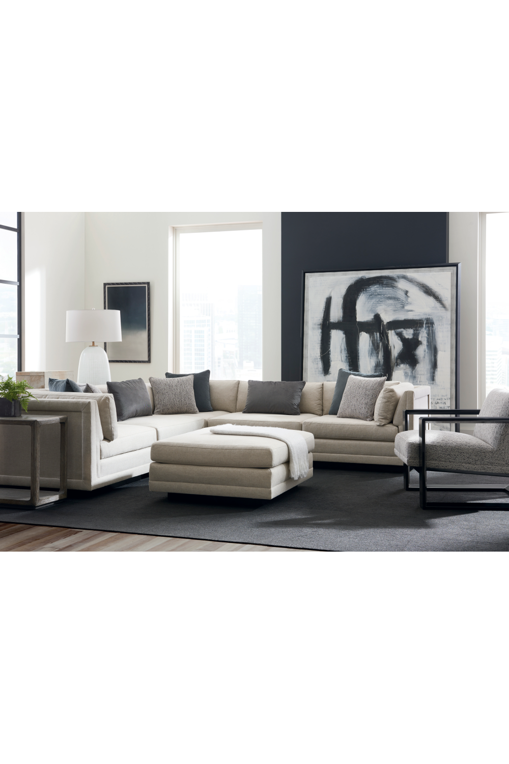 Gray Modern Sectional Sofa | Caracole Fusion | Oroatrade.com