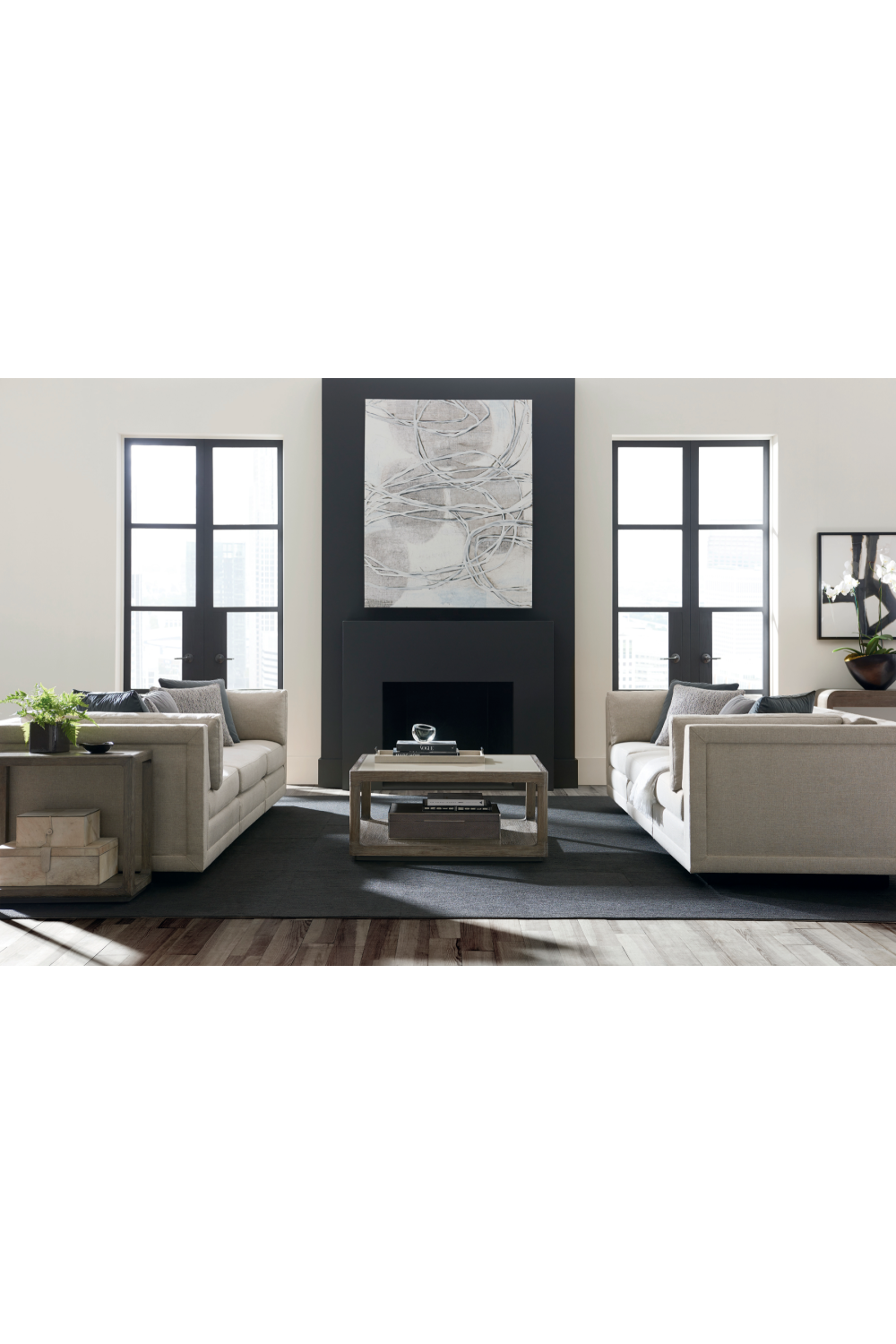 Neutral-Toned Sectional Sofa | Caracole Fusion | Oroa.com