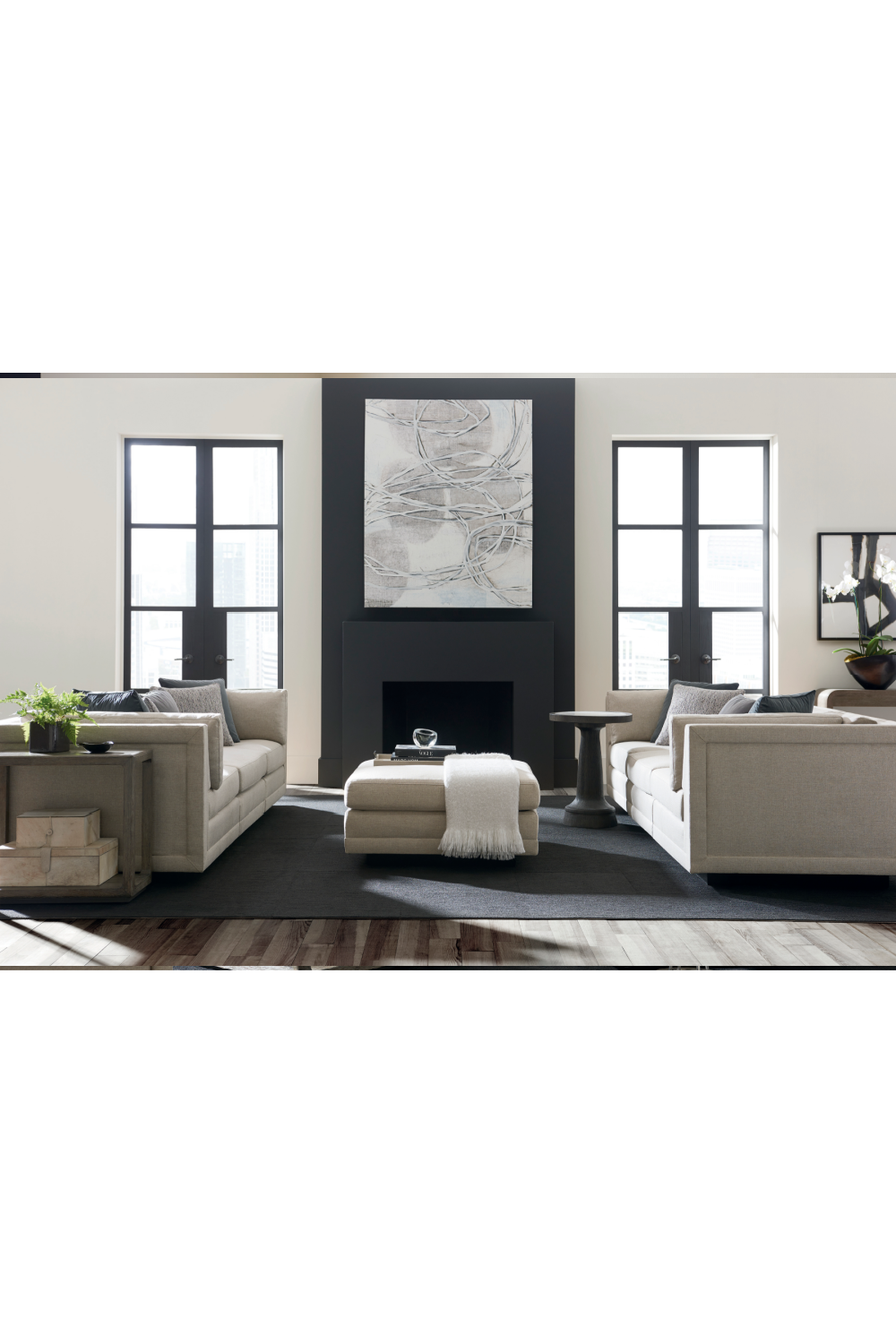 Gray Modern Sectional Sofa | Caracole Fusion | Oroa.com