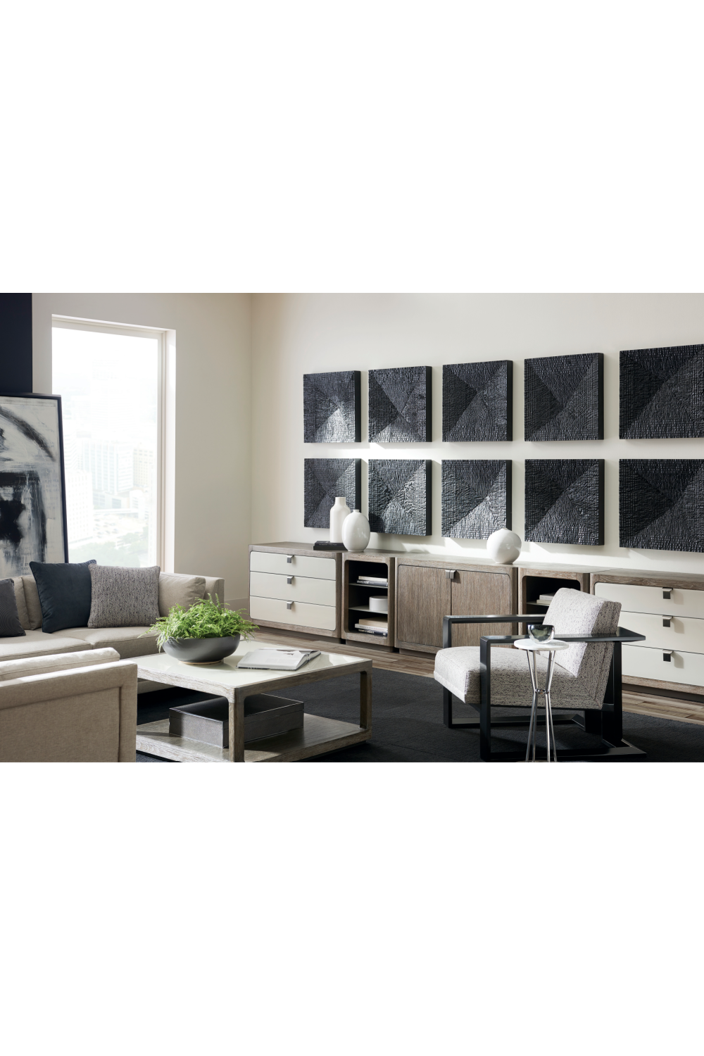 Gray Modern Sectional Sofa | Caracole Fusion | Oroa.com