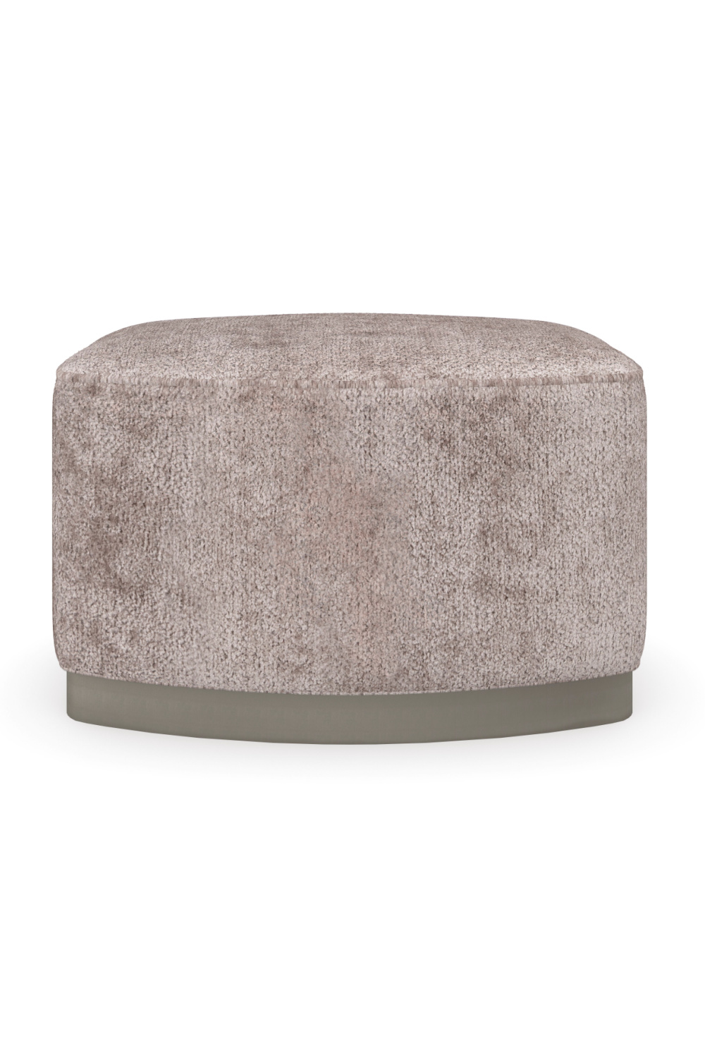 Gray Velvet Ottoman | Caracole Small Wonder | Oroa.com
