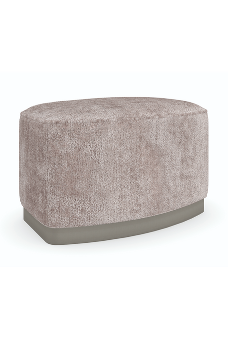 Gray Velvet Ottoman | Caracole Small Wonder | Oroa.com