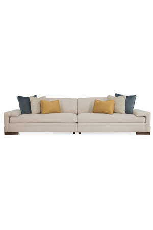 Neutral-Toned Sectional Sofa | Caracole I'm Shelf-Ish | oroa.com