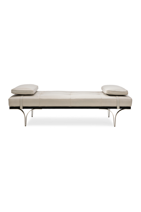 Taupe Leather Daybed | Caracole Head To Head | Oroa.com