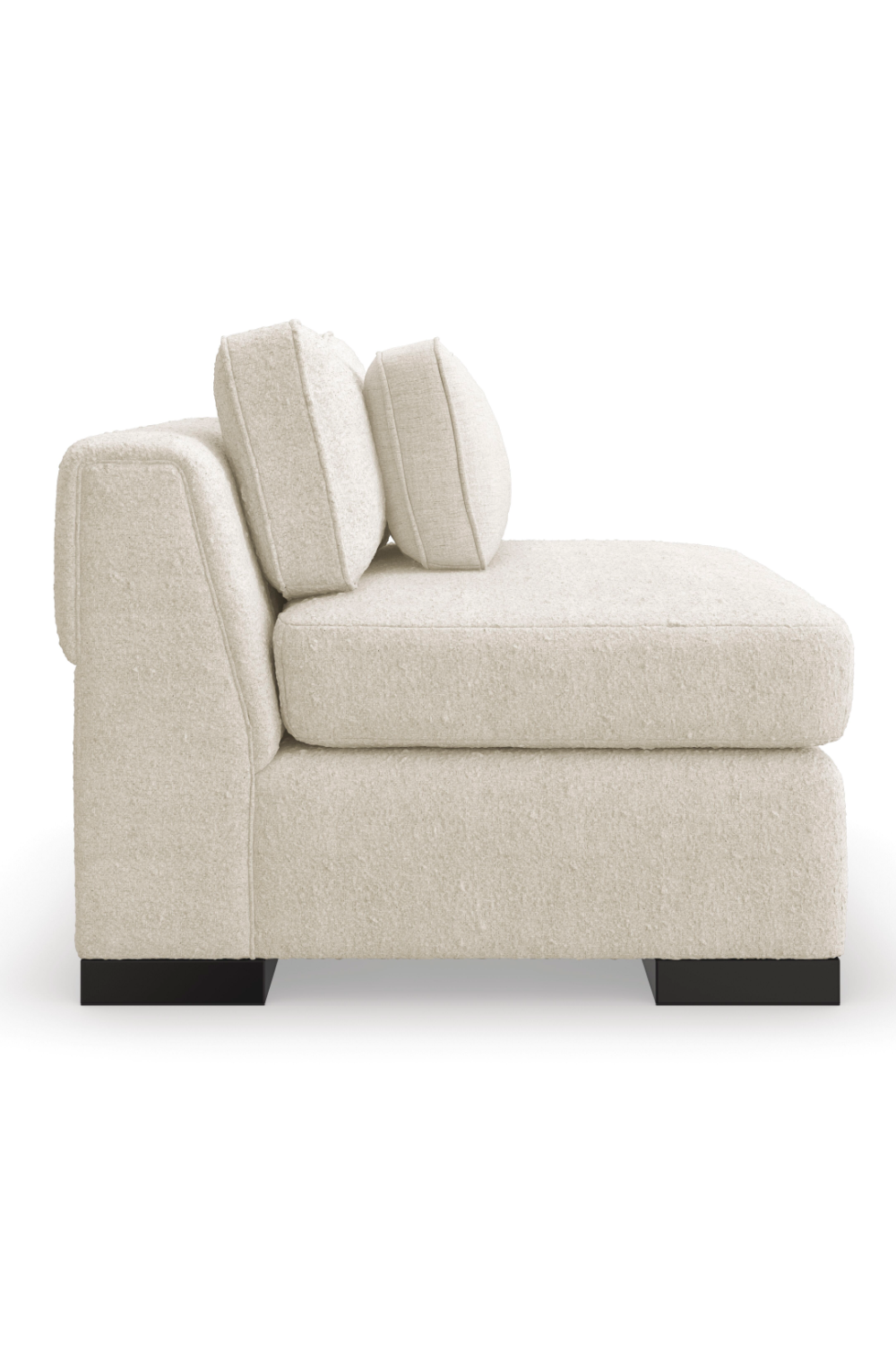 Cream Modern Armless Chair | Caracole Edge | Oroa.com