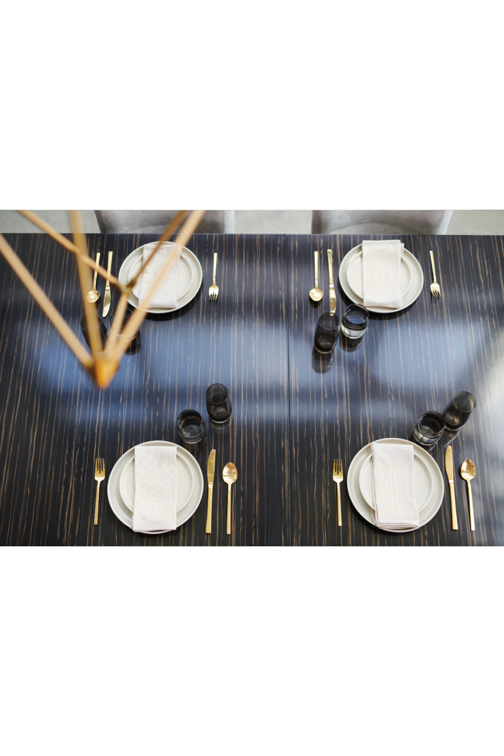 Striated Wood Extendable Dining Table | Caracole Edge | Oroa.com