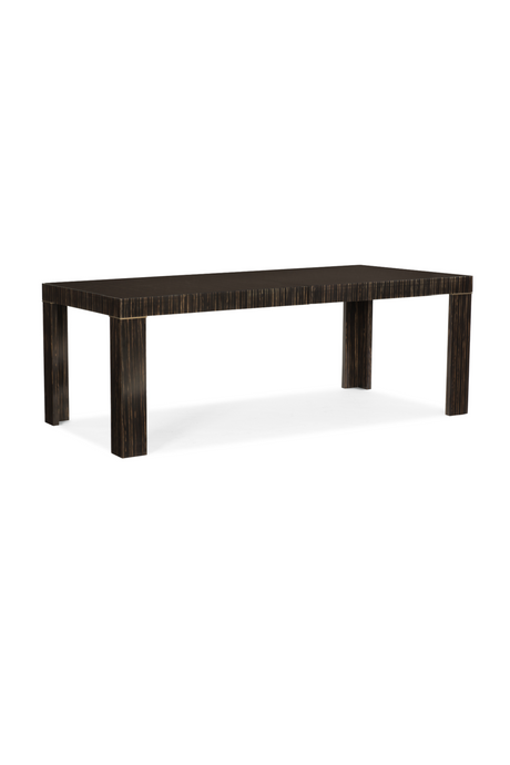 Striated Wood Extendable Dining Table | Caracole Edge | Oroa.com