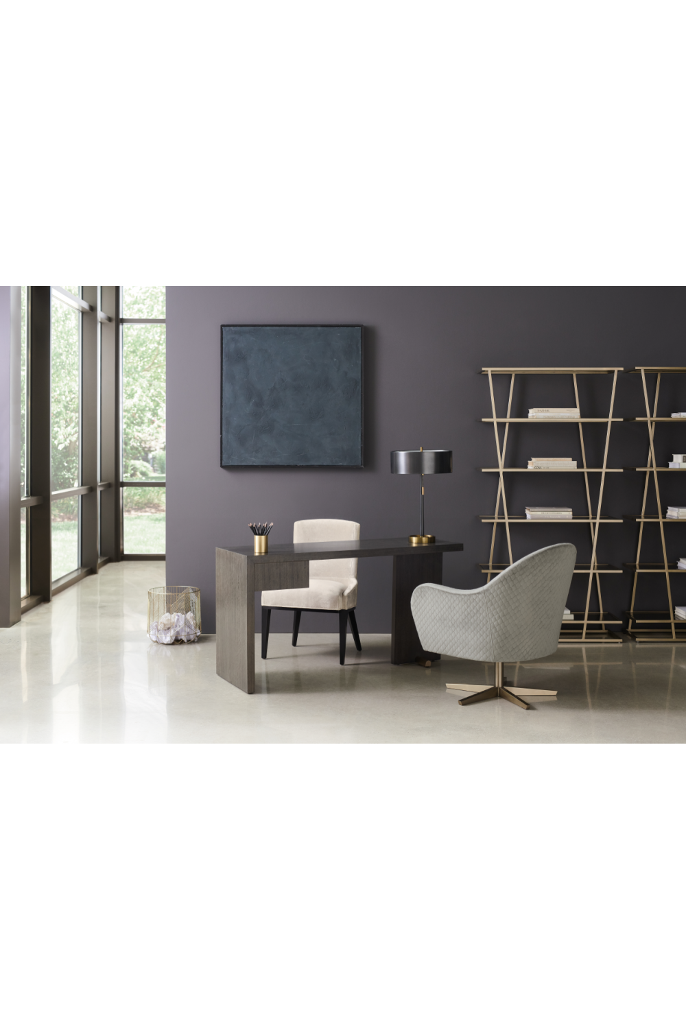 Modern Upholstered Dining Chair | Caracole Vector | Oroa.com