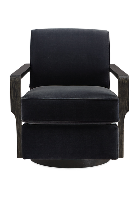 Black Art Deco Swivel Chair | Caracole Rewind | Oroa.com