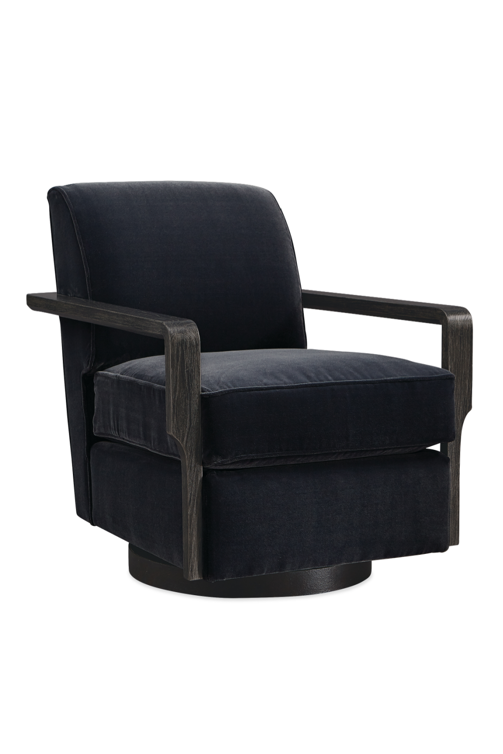 Black Art Deco Swivel Chair | Caracole Rewind | Oroa.com