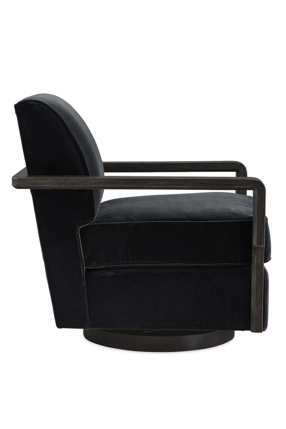 Black Art Deco Swivel Chair | Caracole Rewind | Oroa.com