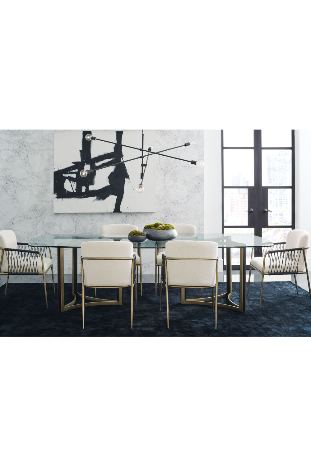 Double Pedestal Dining Table | Caracole Remix | Oroa.com