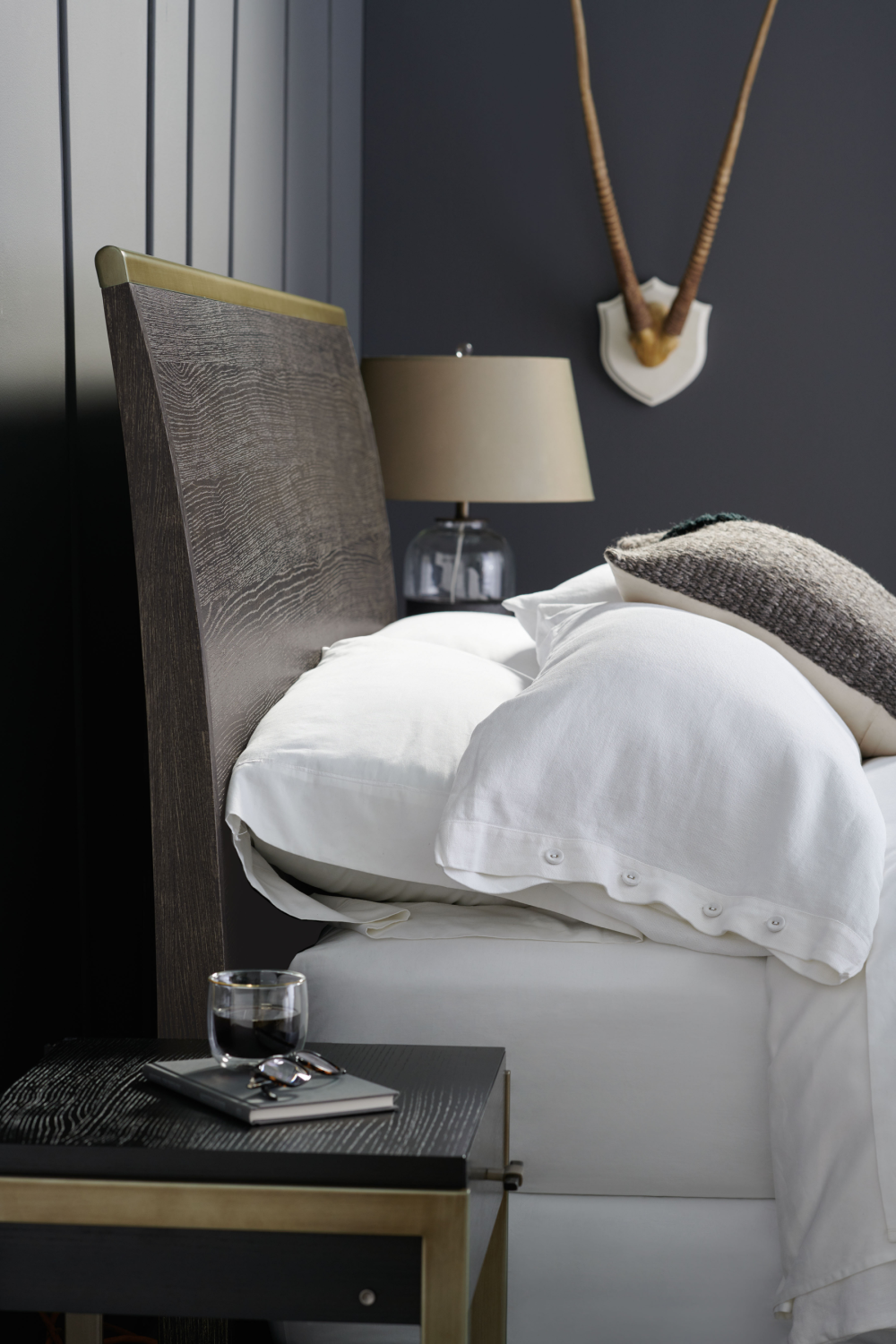 Cerused Oak Bed | Caracole Remix Wood | Oroa.com