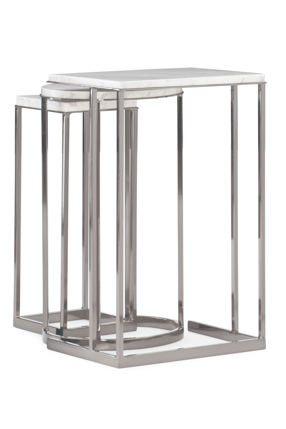 Plated Nickel Nesting End Table (3) | Caracole Exposition | Oroa.com