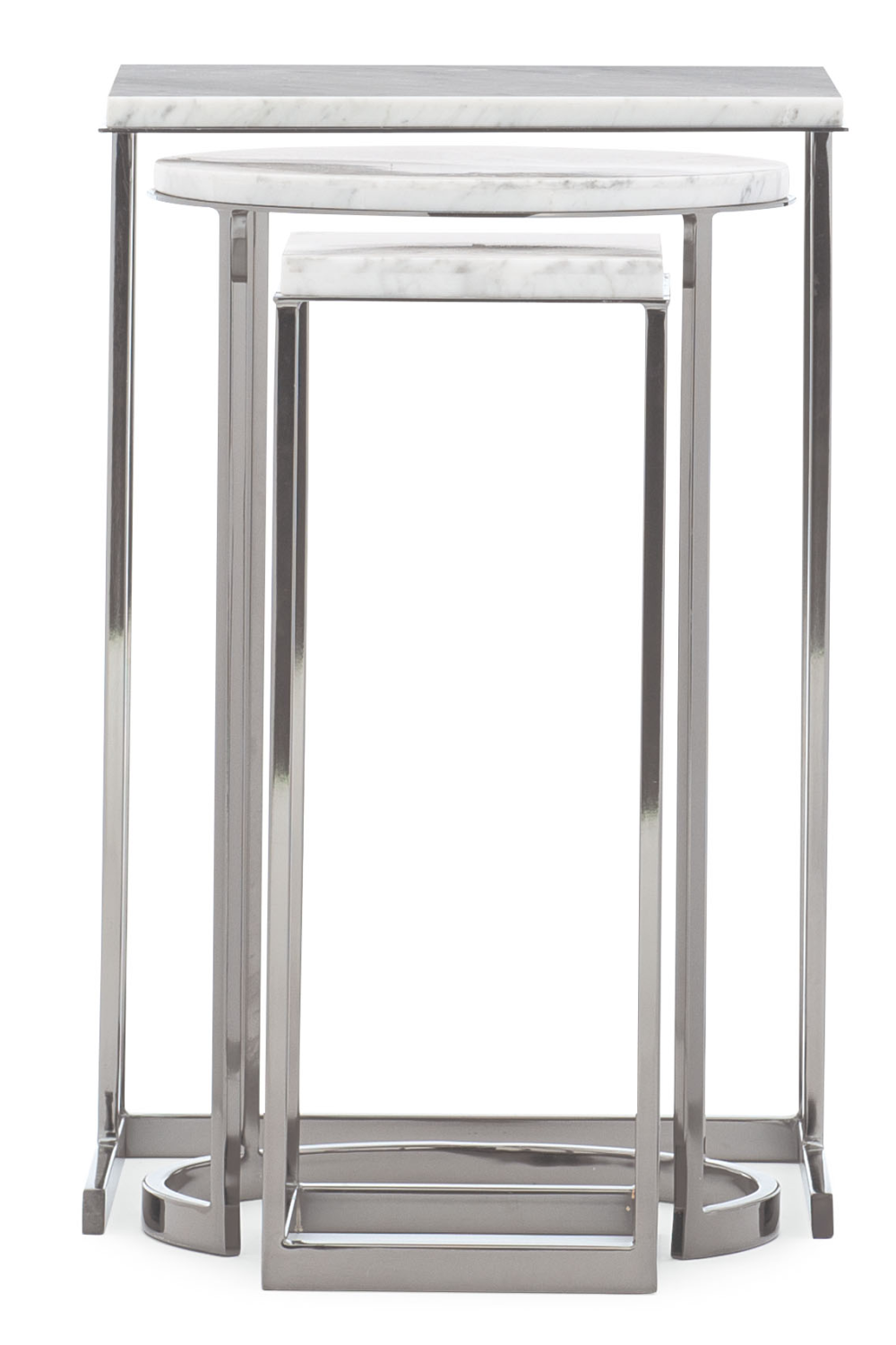 Plated Nickel Nesting End Table (3) | Caracole Exposition |  Oroa.com