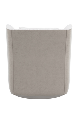 White Bouclé Swivel Chair | Caracole Seville | Oroa.com