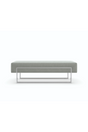 Gray Velvet Modern Bench | Caracole La Moda | Oroa.com