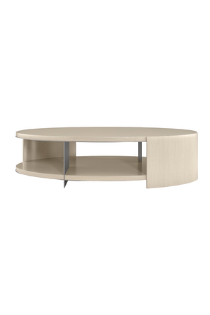 Oval Cream Cocktail Table | Caracole Da Vita | Oroa.com