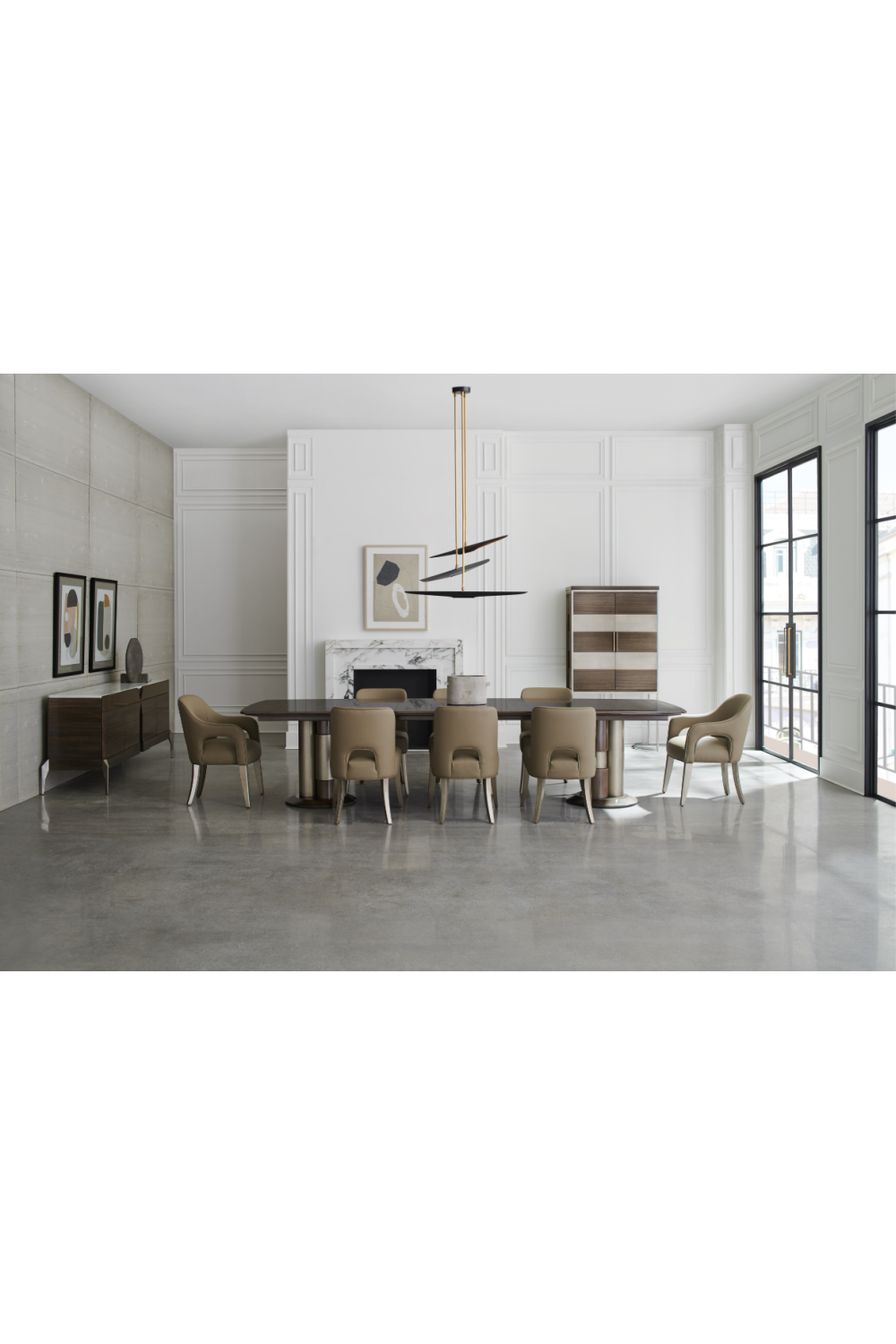 Metal Framed Modern Bar Cabinet | Caracole La Moda | Oroa.com