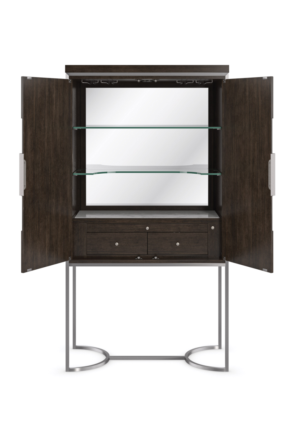 Metal Framed Modern Bar Cabinet | Caracole La Moda | Oroa.com