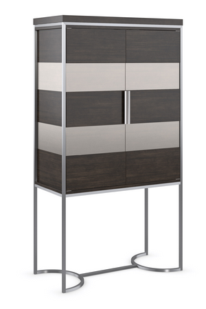Metal Framed Modern Bar Cabinet | Caracole La Moda | Oroa.com