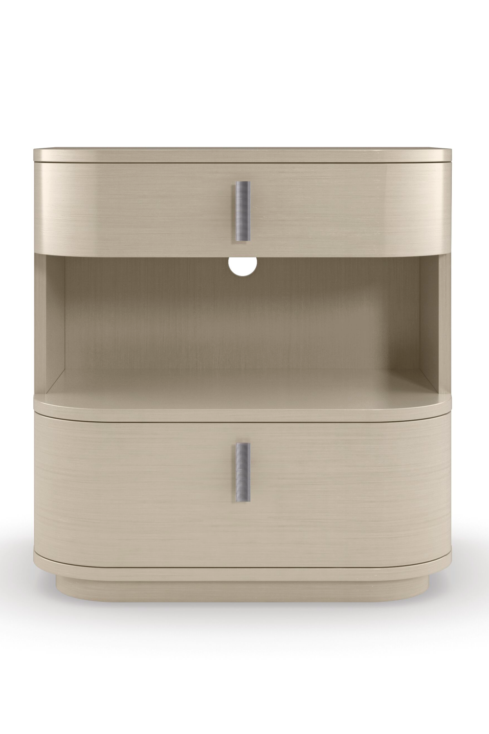 Cream Modern Open Nightstand | Caracole Da Vita | Oroa.com