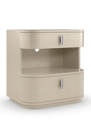 Cream Modern Open Nightstand | Caracole Da Vita | Oroa.com
