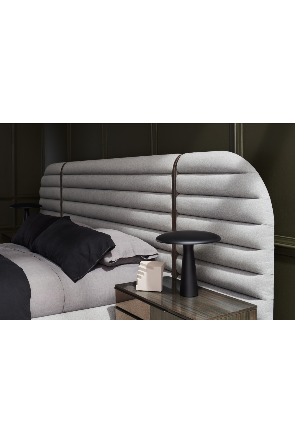 Channel-Tufted Bed Panels California King Bed | Caracole La Moda | Oroa.com