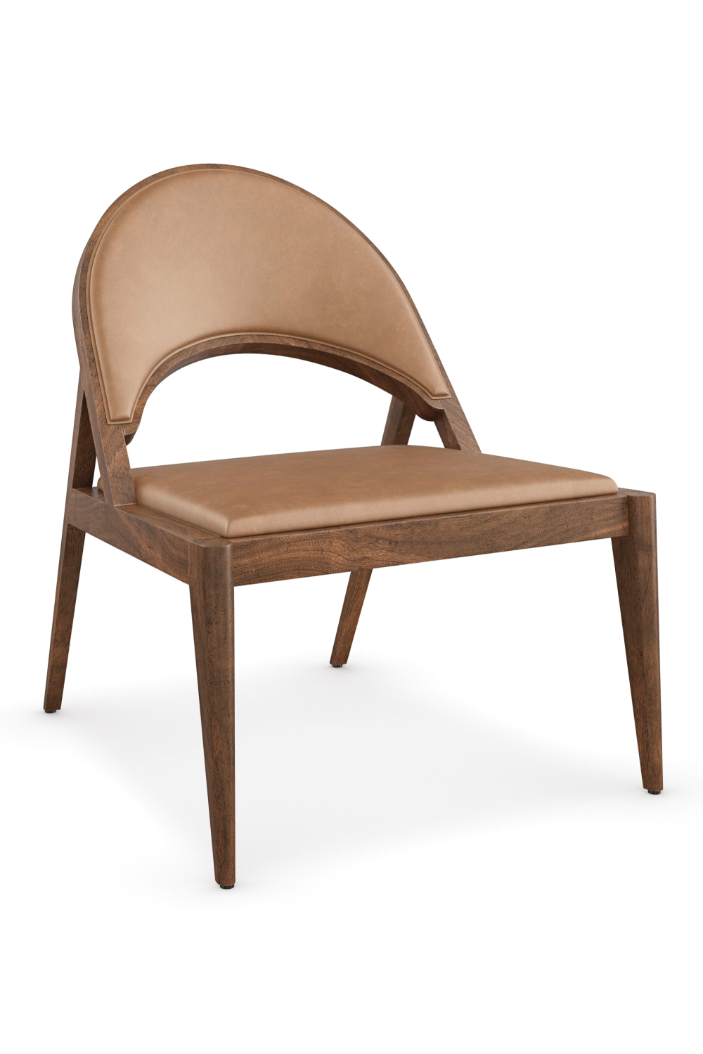 Brown Leather Lounge Chair | Caracole Rhythm | Oroa.com