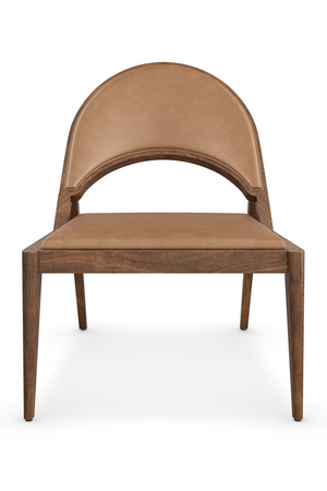 Brown Leather Lounge Chair | Caracole Rhythm | Oroa.com