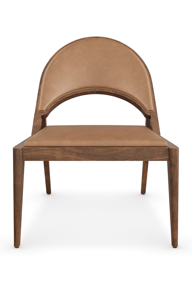 Brown Leather Lounge Chair | Caracole Rhythm | Oroa.com
