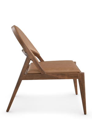 Brown Leather Lounge Chair | Caracole Rhythm | Oroa.com