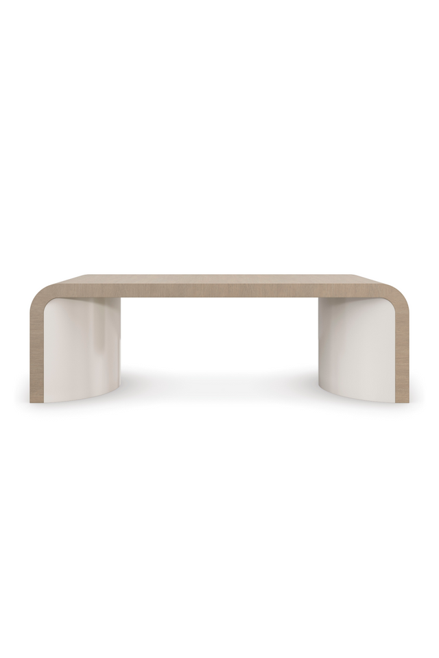 Curved Oak Coffee Table | Caracole Movement | Oroa.com