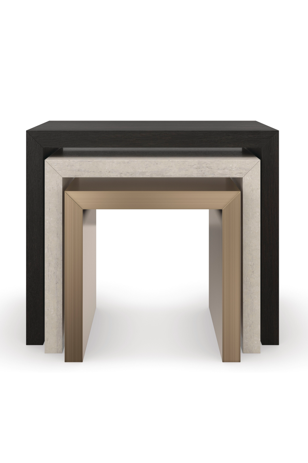Modern Minimalist Nesting Tables (3) | Caracole Contrast | Oroa.com
