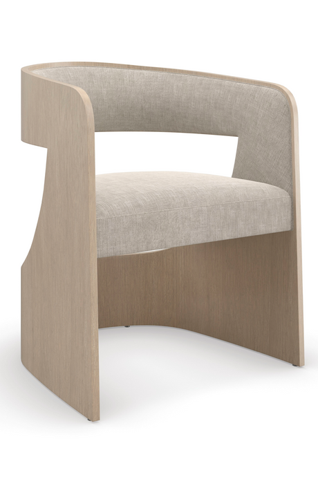 Curved Oak Accent Chair | Caracole Balance | Oroa.com