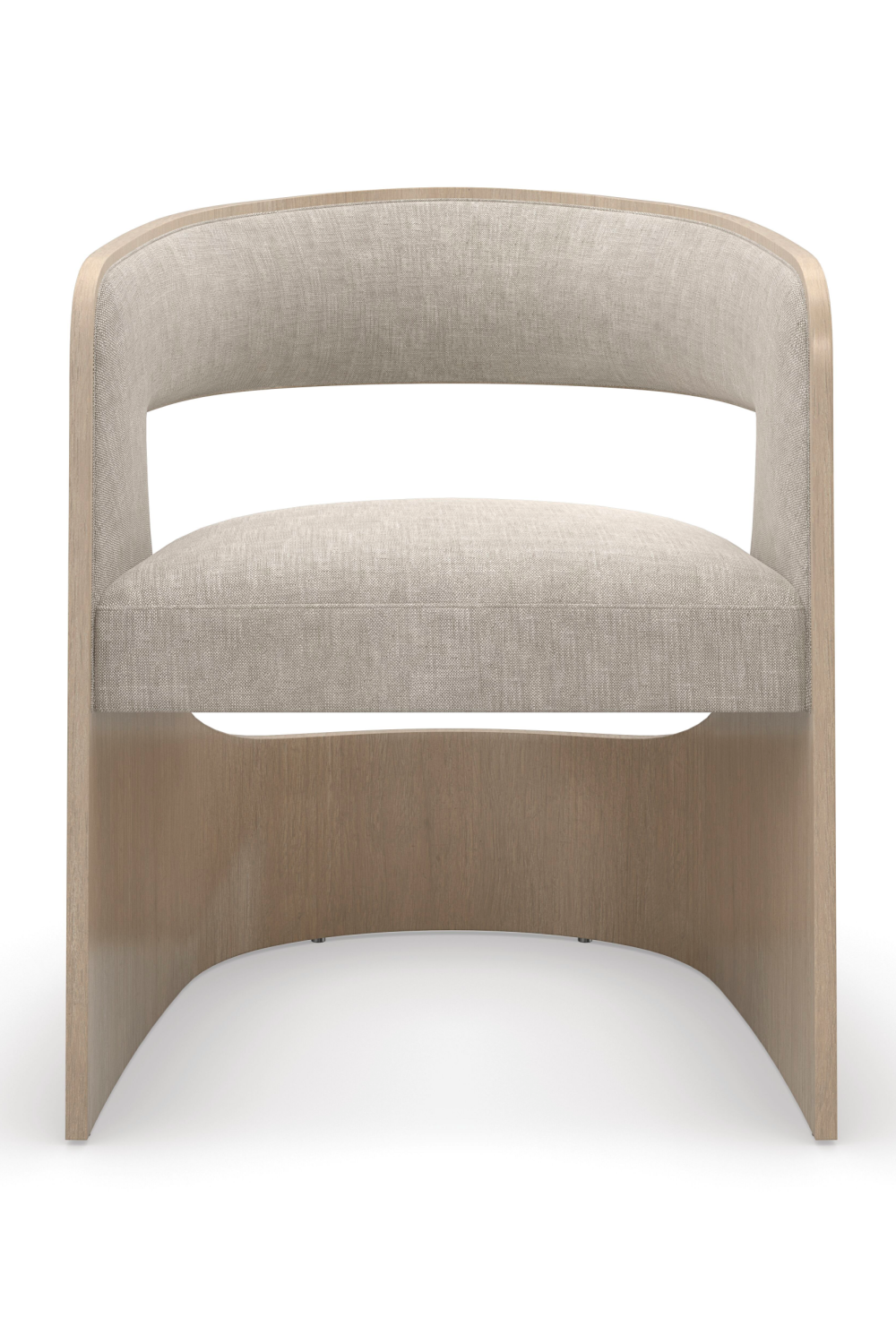 Curved Oak Accent Chair | Caracole Balance | Oroa.com