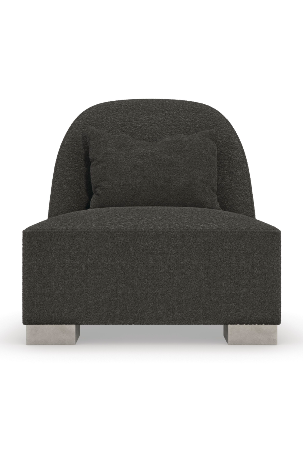 Gray Shearling Lounge Chair | Caracole Act | Oroa.com