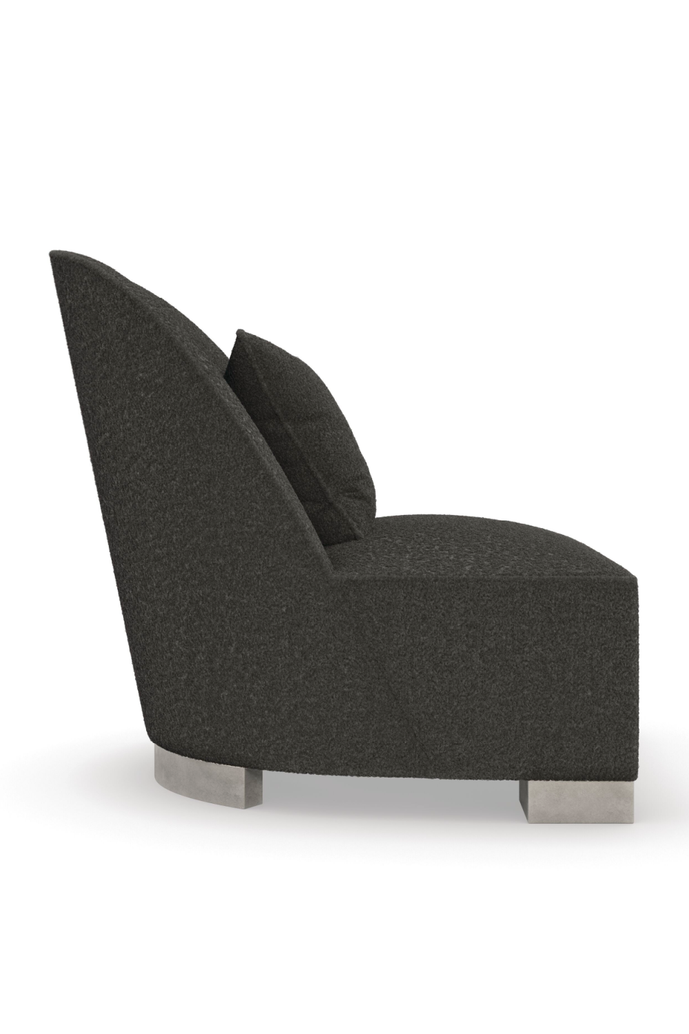 Gray Shearling Lounge Chair | Caracole Act | Oroa.com