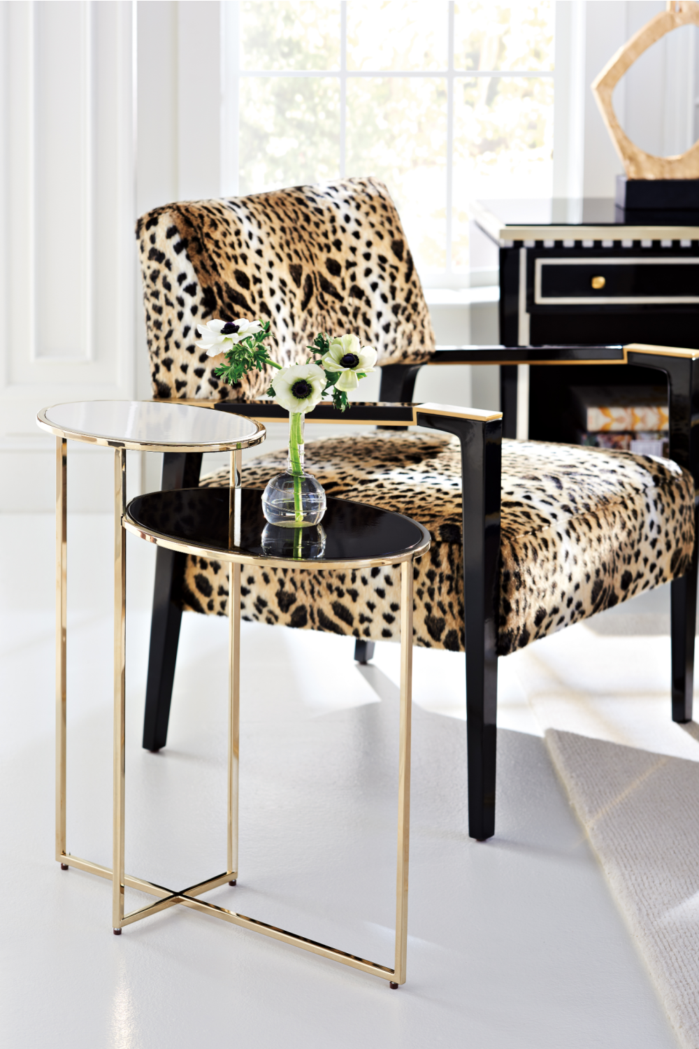 Leopard Print Occasional Chair | Caracole Dauphine | Oroa,com